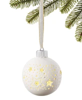 Holiday Lane Northern Holiday Porcelain Ball Led Light