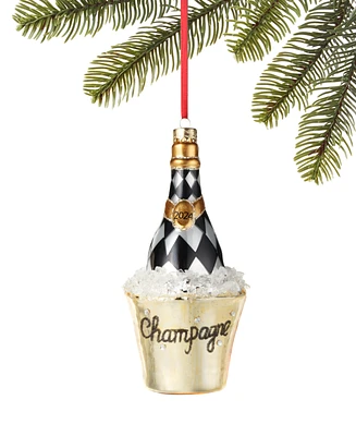 Holiday Lane Royal Holiday in Champagne Bucket Ornament, Exclusively at Macy's