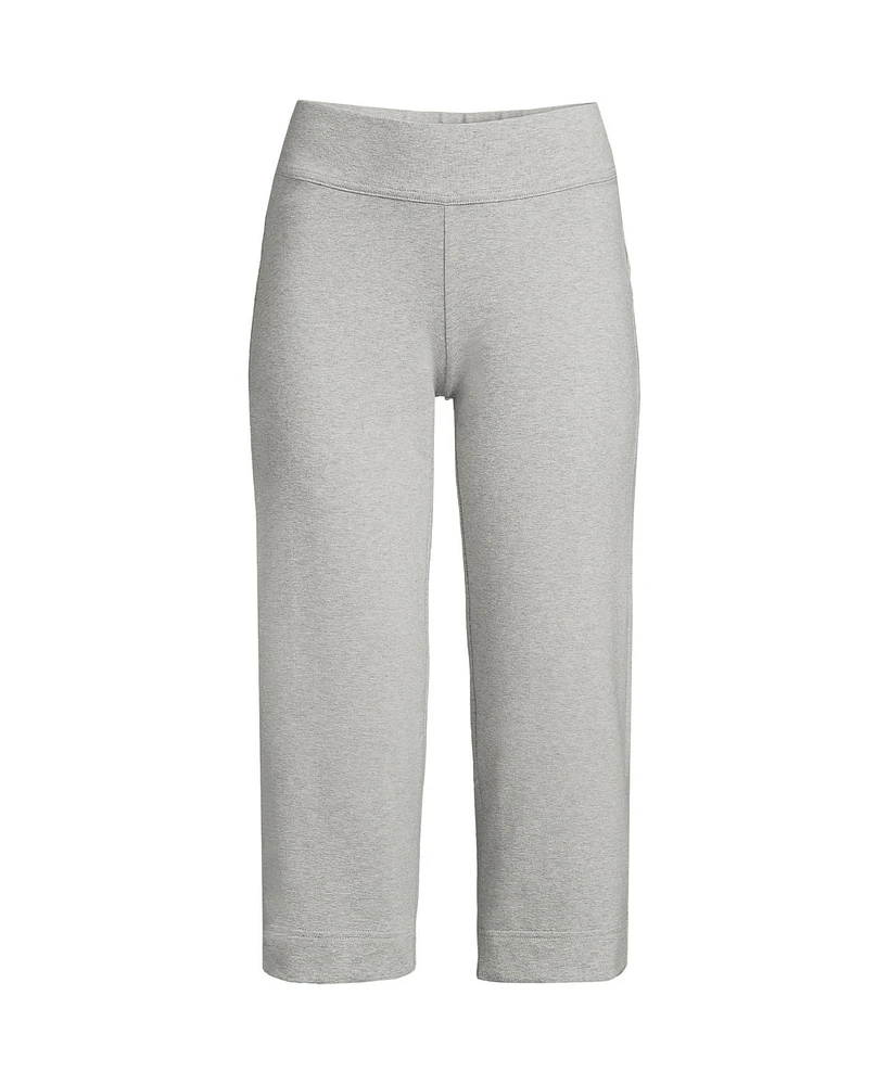 Lands' End Plus Starfish Mid Rise Pull On Crop Pants