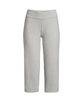 Lands' End Plus Starfish Mid Rise Pull On Crop Pants