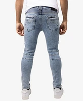 Raw X Men's Skinny Fit Moto Jeans