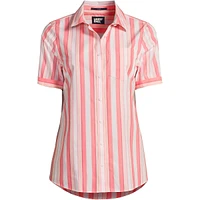 Lands' End Women's Wrinkle Free No Iron Short Sleeve Shirt