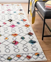 Safavieh Fiesta FSG361 Cream and Multi 2'3" x 8' Runner Area Rug