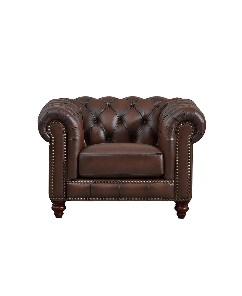 Alton Bay 46" Top Grain Leather Chair