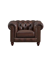 Alton Bay 46" Top Grain Leather Chair