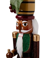 Holiday Lane Nutcrackers Red Grape Wine African American Nutcracker, Created for Macy's