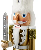 Holiday Lane Nutcrackers White and Gold Caucasian Nutcracker, Created for Macy's