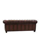 Versailles 89" Top Grain Leather Sofa