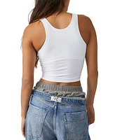 Free People Women's Clean Lines Cropped Camisole Top