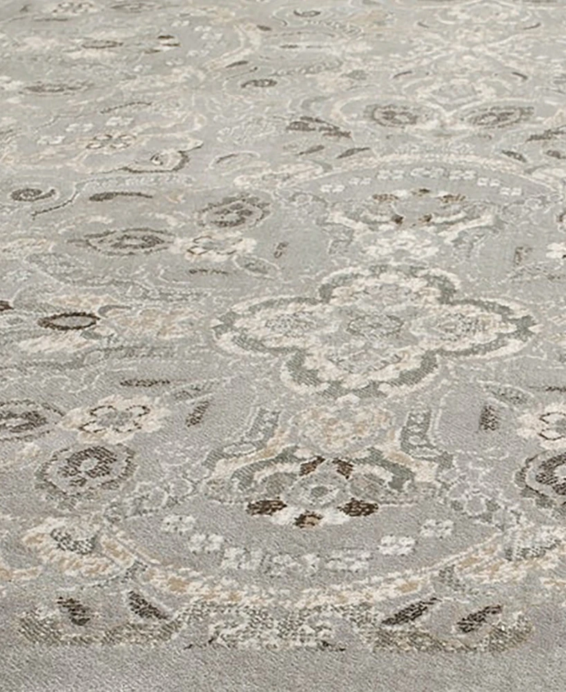 Safavieh Persian Garden PEG614 Silver and Beige 6'7" x 9'6" Area Rug