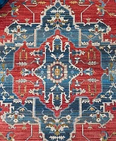 Safavieh Vintage Persian VTP477 Red and Blue 5' x 7'6" Area Rug