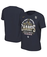 Nike Men's Navy Uconn Huskies 2024 Ncaa Basketball National Champions Locker Room T-Shirt