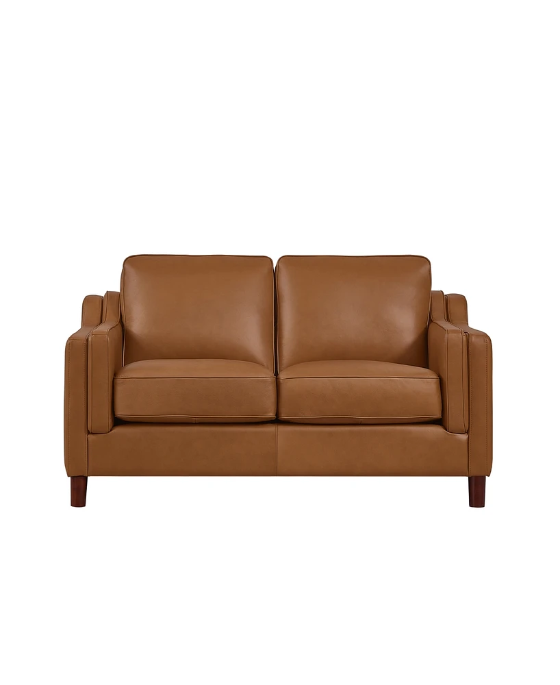 Bella 60" Top Grain Leather Loveseat