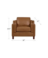 Bella 36" Top Grain Leather Chair