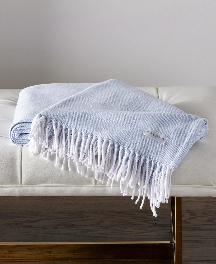 Sferra Capriana Brushed Cotton Throw, 51" x 71"