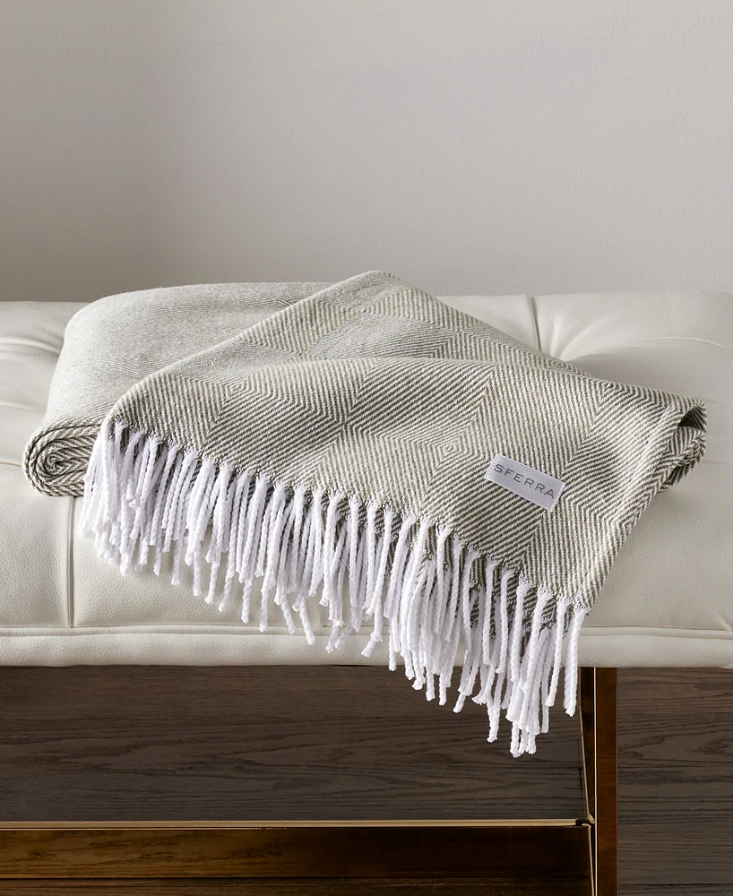 Sferra Capriana Brushed Cotton Throw, 51" x 71"