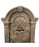 Sunnydaze Decor Ornate Lavello Standing Outdoor Waterfall Fountain - 51 in