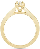 Diamond Marquise Halo Engagement Ring (1/2 ct. t.w.) 14k Gold