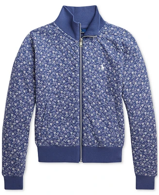 Polo Ralph Lauren Big Girls Floral Quilted Double-Knit Jacket