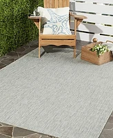 Safavieh Courtyard CY8576 Gray and Turquoise 8' x 11' Sisal Weave Outdoor Area Rug