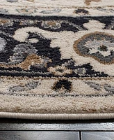 Safavieh Lyndhurst LNH334 Cream and Navy 7' x 7' Round Area Rug