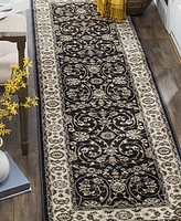 Safavieh Lyndhurst LNH340 Anthracite and Cream 2'3" x 12' Runner Area Rug