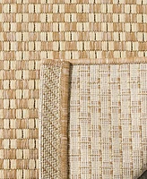 Safavieh Courtyard CY8653 Natural and Cream 4' x 5'7" Sisal Weave Outdoor Area Rug