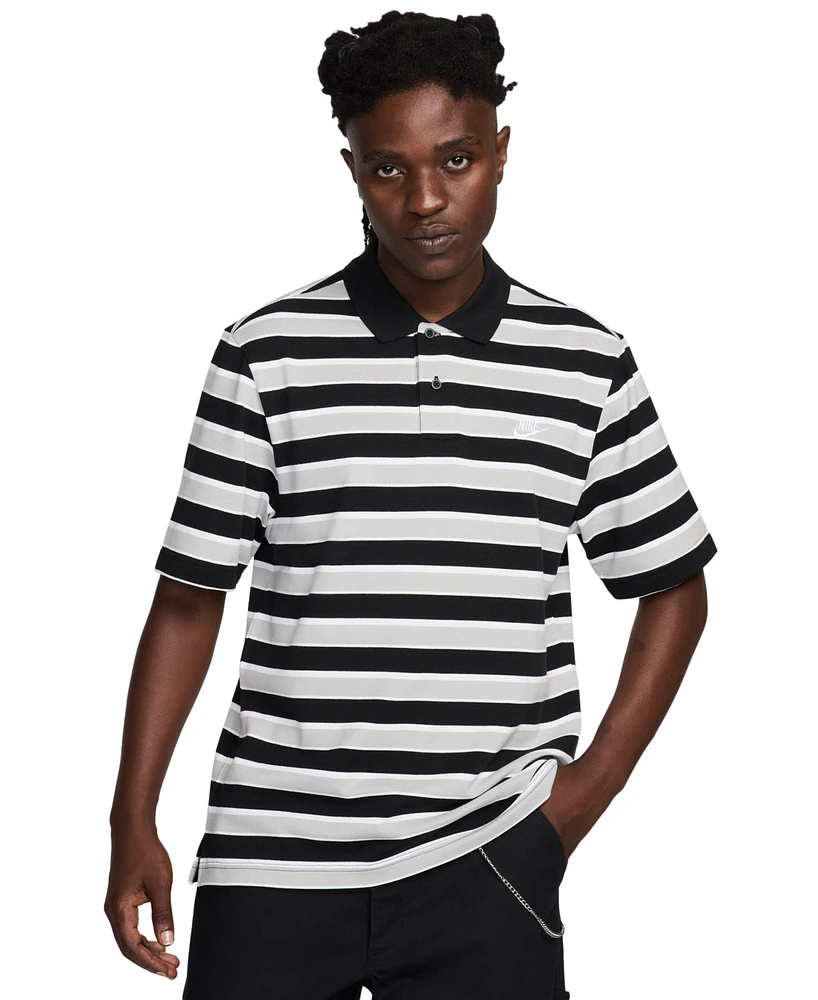 Nike Men's Club Striped Polo Shirt