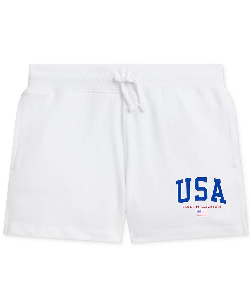 Polo Ralph Lauren Big Girls Logo French Terry Shorts