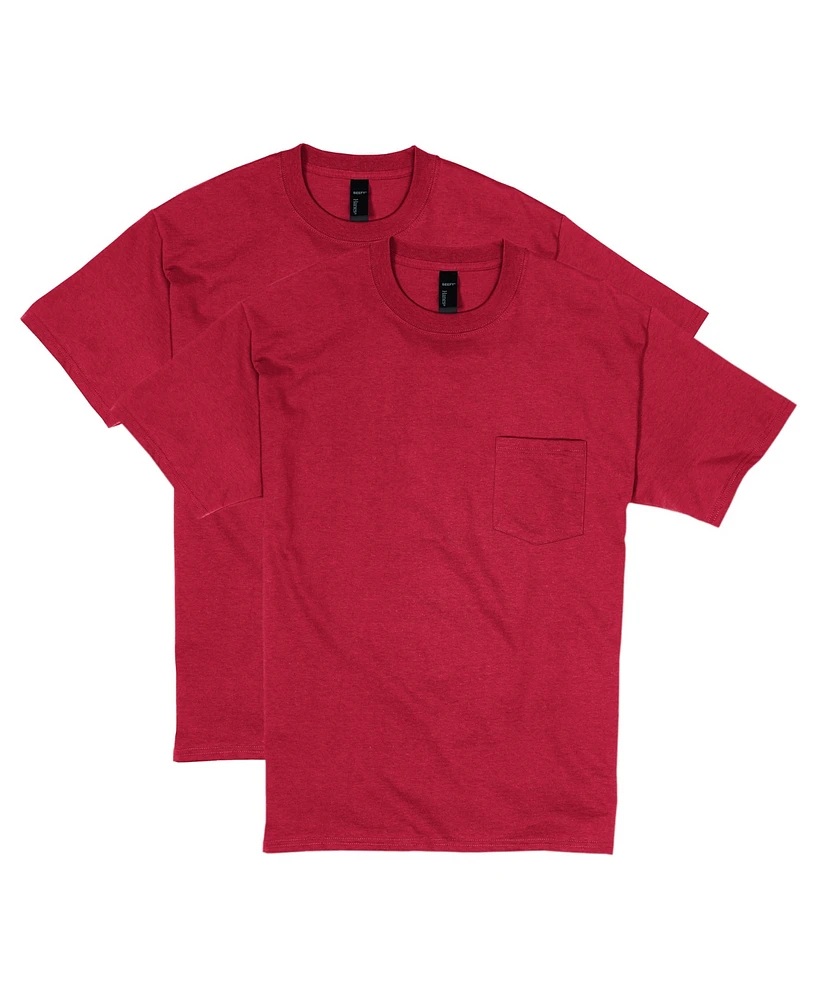 Hanes Beefy-t Unisex Pocket T-Shirt, 2-Pack
