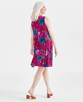 Style & Co Women's Printed Sleeveless Flip Flop Dress, Created for Macy's