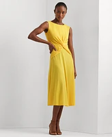 Lauren Ralph Women's Twist-Front Jersey Dress