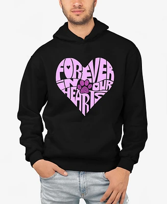 La Pop Art Forever Our Hearts - Men's Word Hooded Sweatshirt