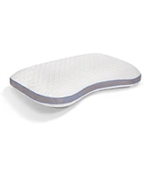 Bedgear Cooling Cuddle Curve Pillow Low Profile, Standard/Queen