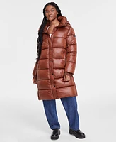 Bcbgmaxazria Women's Hooded Collared Puffer Coat