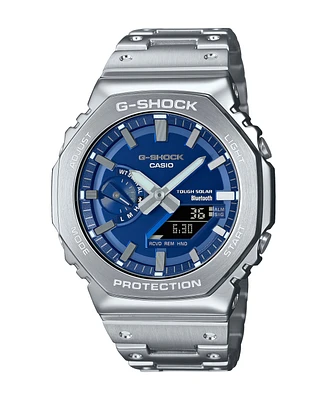 G-Shock Mens Analog Digital Silver Tone Stainless Steel Watch, 49.8mm, GMB2100AD-2A