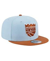 New Era Men's Light Blue/Brown Sacramento Kings 2-Tone Color Pack 9fifty Snapback Hat