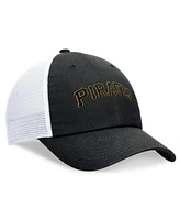 Nike Men's Black Pittsburgh Pirates Evergreen Wordmark Trucker Adjustable Hat