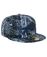 New Era Men's Black Buffalo Bills Shibori 59fifty Fitted Hat