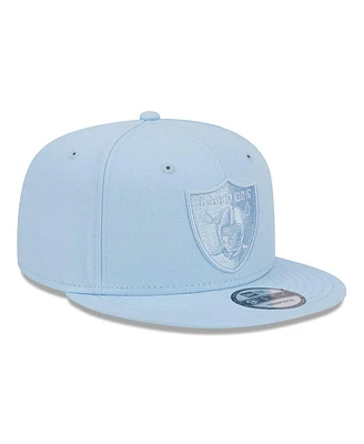 New Era Men's Light Blue Las Vegas Raiders Color Pack 9fifty Snapback Hat
