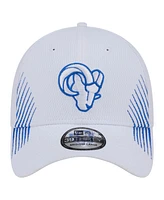 New Era Men's White Los Angeles Rams Active 39thirty Flex Hat