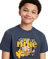 Nike Big Kids Sportswear Crewneck Cotton Graphic T-Shirt