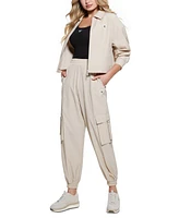 Guess Women's Aurelie Elasticated-Hem Cargo Pants