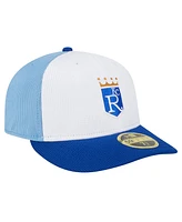 New Era Men's White Kansas City Royals 2024 Batting Practice Low Profile 59Fifty Fitted Hat