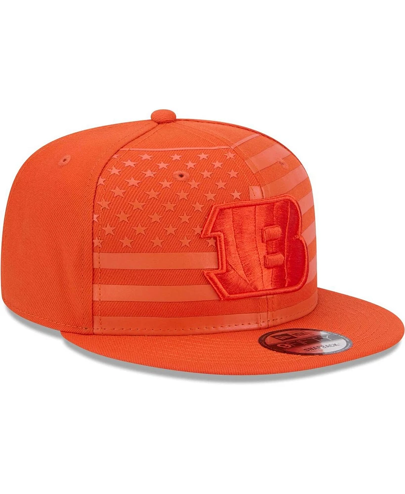 New Era Men's Orange Cincinnati Bengals Independent 9Fifty Snapback Hat