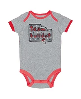 Champion Infant Red/Gray/White Georgia Bulldogs 3-Pack Bodysuit Set