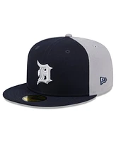 New Era Men's Navy/Gray Detroit Tigers Gameday Sideswipe 59Fifty Fitted Hat