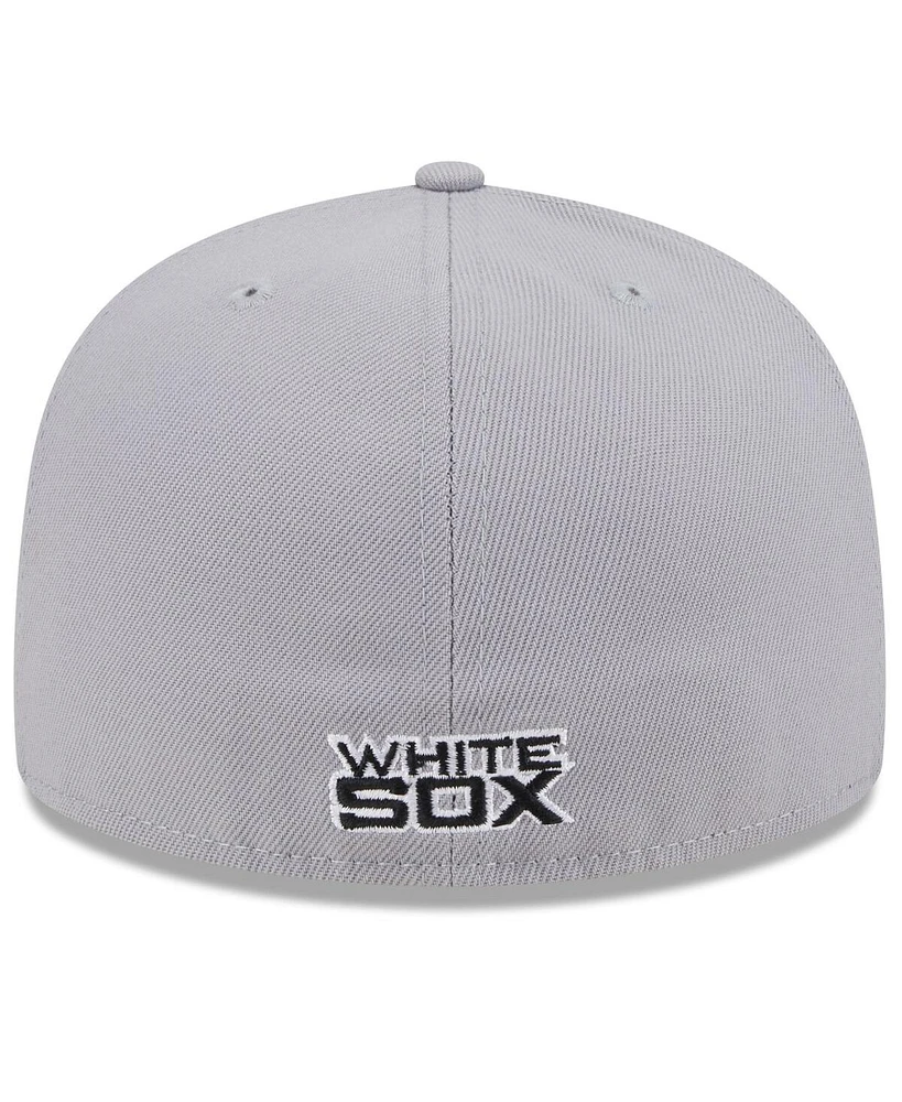 New Era Men's Black/Gray Chicago White Sox Gameday Sideswipe 59Fifty Fitted Hat