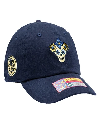 Fan Ink Men's Navy Club America Me Da Mi Calaverita Adjustable Hat