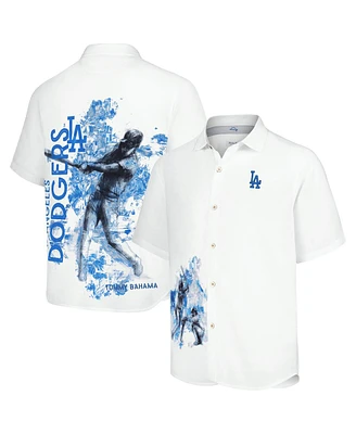 Tommy Bahama Men's White Los Angeles Dodgers Veracruz Ace Islanders Button-Up Shirt